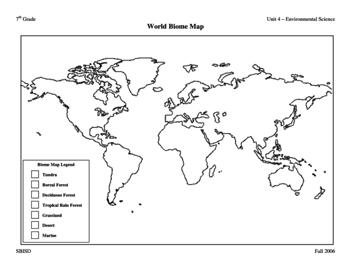 Color the north american biomes worksheet answer key